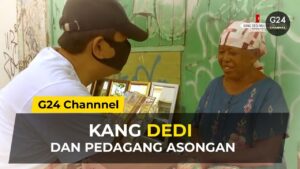 Kang Dedi Borong Jualan Pedagang Asongan di Pinggir Jalan