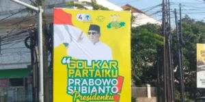 Foto baliho Prabowo Presiden di Kota Surabaya