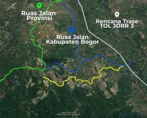 Jalan khusus tambang di Rumpin Bogor