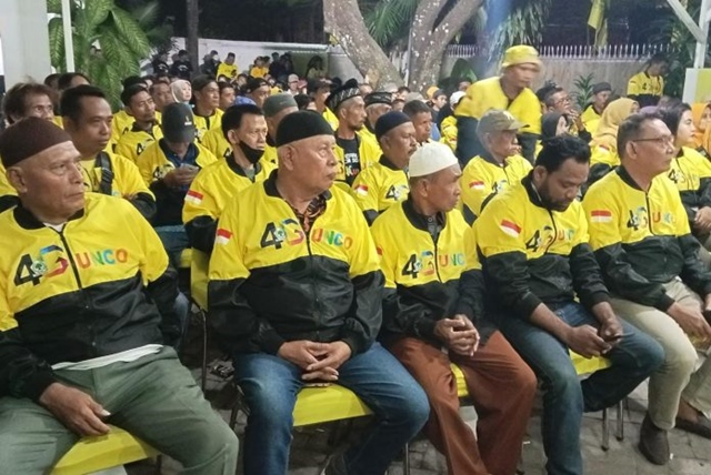 Ketua Golkar Makassar Kunjungan ke Posko Pemenangan Para Caleg
