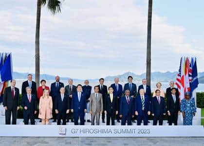 Menko Airlangga Dampingi Presiden Joko Widodo di KTT G7