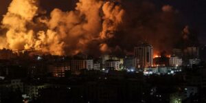 Serangan udara ke Gaza, belum lama ini. Foto: PBB