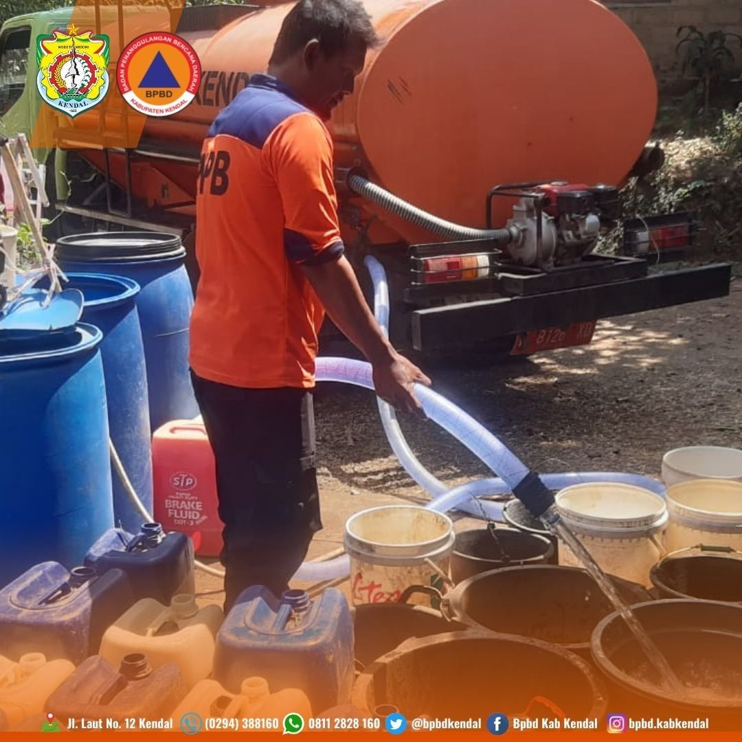 Bantuan air bersih BPBD Kabupaten Kendal Jawa Tengah