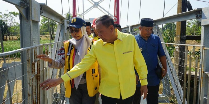 Hamka B. Kady Realisasikan Pembangunan Jembatan Gantung Pammukkulu di Takalar