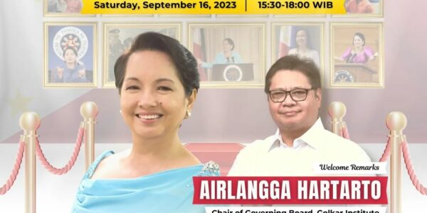 Gloria Macapagal Arroyo akan hadir dalam “GI Presidential Lecture Series“.