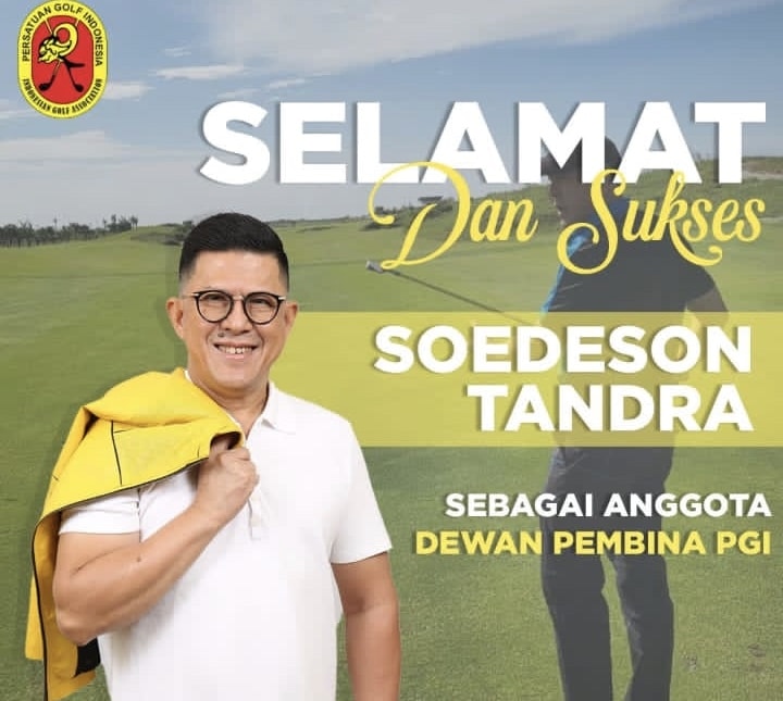 Soedeson Tandra Terpilih jadi Dewan Pembina Persatuan Golf Indonesia
