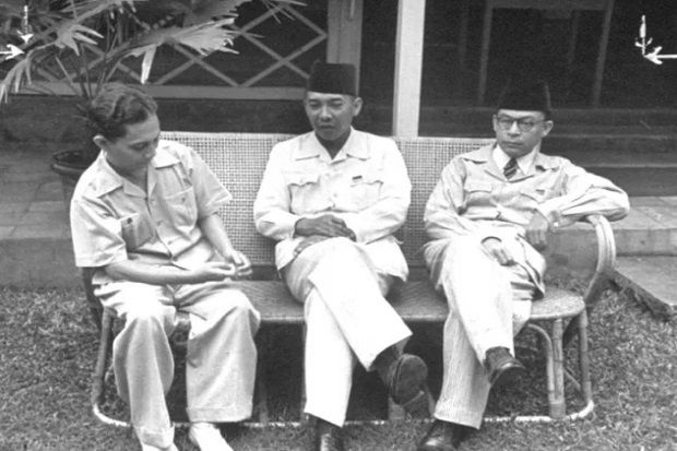Sutan Sjahrir, Soekarno dan Moh. Hatta