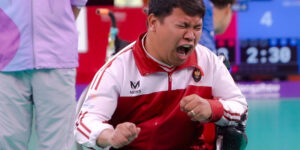 Atlet boccia Indonesia Felix Ardi Yudha menyumbang medali emas di Asian Para Games 2022 Hangzhou. Foto: Kemenpora