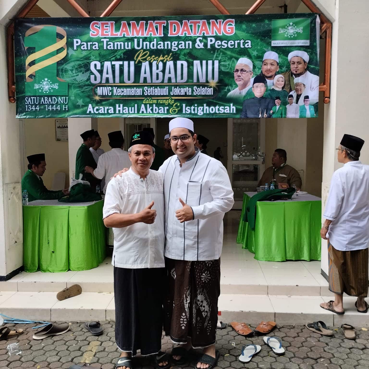 ptl Ketua Partai Golkar Jakarta Selatan Fauzan Fadel Muhammad menghadiri resepsi 1 Abad NU