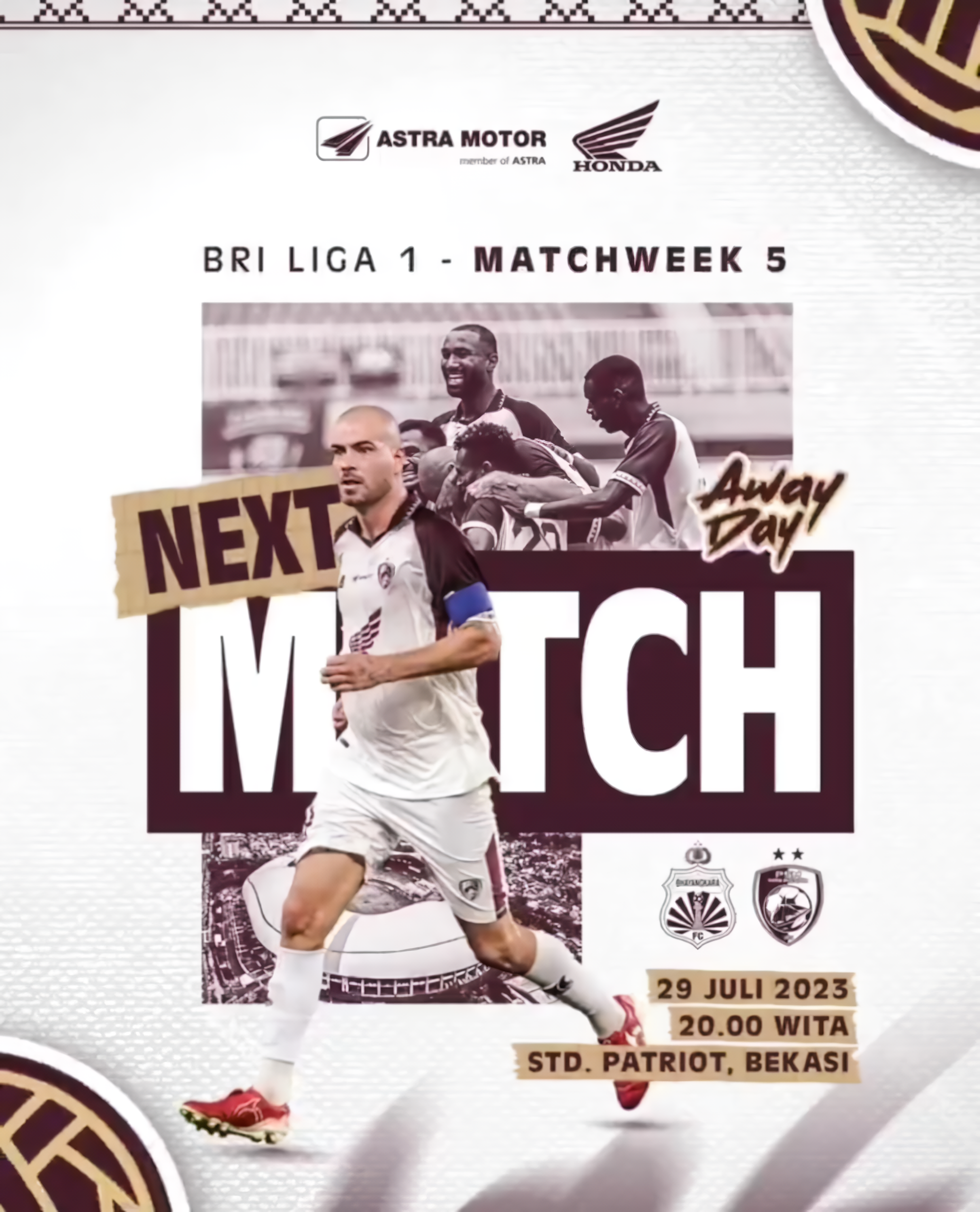 Poster Pertandingan Bhayangkara FC vs PSM Makassar, Sabtu (29/7)