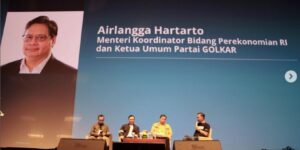 Menko Perekonomian Airlangga Hartarto menjadi panelis dalam acara 'Indonesia Net-Zero Summit 2023: Rembuk Kebangsaan Untuk Iklim' di Djakarta Theater, Sabtu (24/6/2023). Foto: airlanggahartarto_official