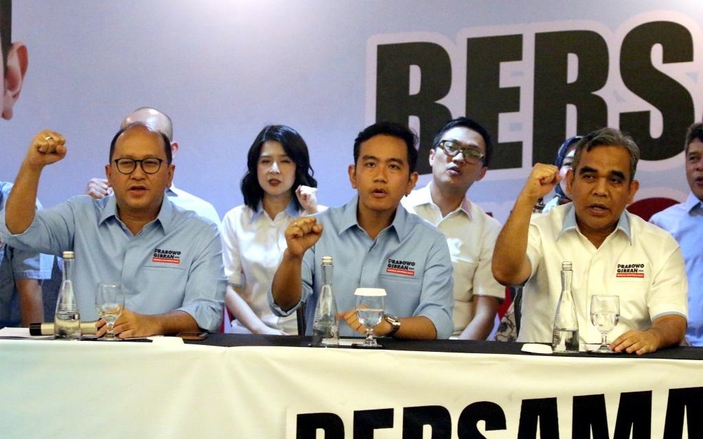 Tim Kampanye Nasional (TKN) Koalisi Indonesia Maju mengumumkan struktur kepengurusannya di Jakarta, Senin (6/11/2023). Foto: Ist