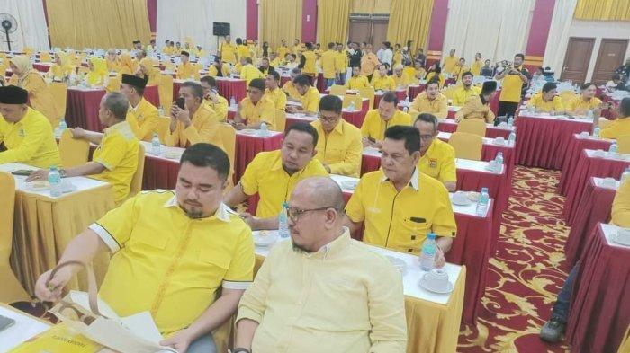 Suasana rapat kerja daerah (Rakerda) dan bimtek Partai Golkar se Aceh, di Amel Convention Hall Banda Aceh, Sabtu (12/8/2023). Foto: golkar.indonesia