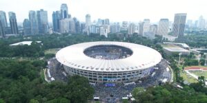Suasana Kampanye Akbar Pendukung Prabowo-Gibran bertajuk "Pesta Rakyat: Untuk Indonesia Maju" di Stadion Utama GBK, Sabtu (10/2/2024). Foto: FB Prabowo Subianto