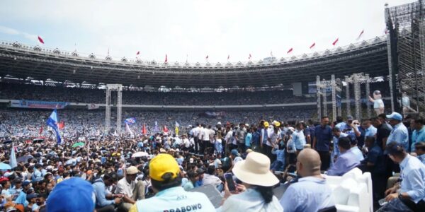 Prabowo Ajak Pendukungnya Berjoget Gemoy di Kampanye Akbar