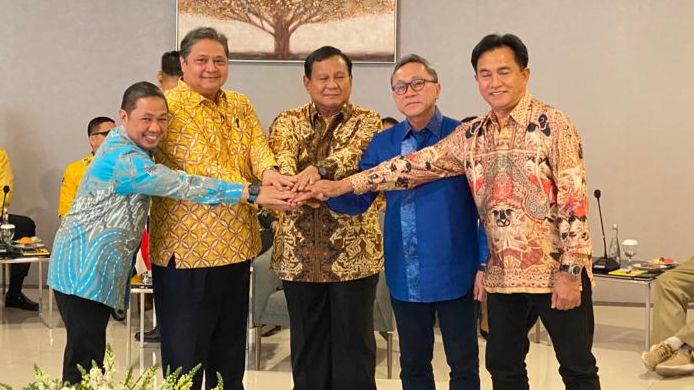 Para ketua Umum Partai anggota Koalisi Indonesia Maju
