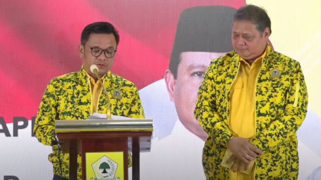 Ketua Umum Partai Golkar Airlangga Hartarto dan Ketua DPD Partai Golkar Jawa Barat Ace Hasan Syadzili