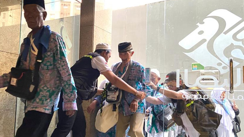 Kloter terakhir jemaah haji asal Indonesia tahun 2023 tiba di Mekah, Jumat (23/6/2023). Foto: Kemenag