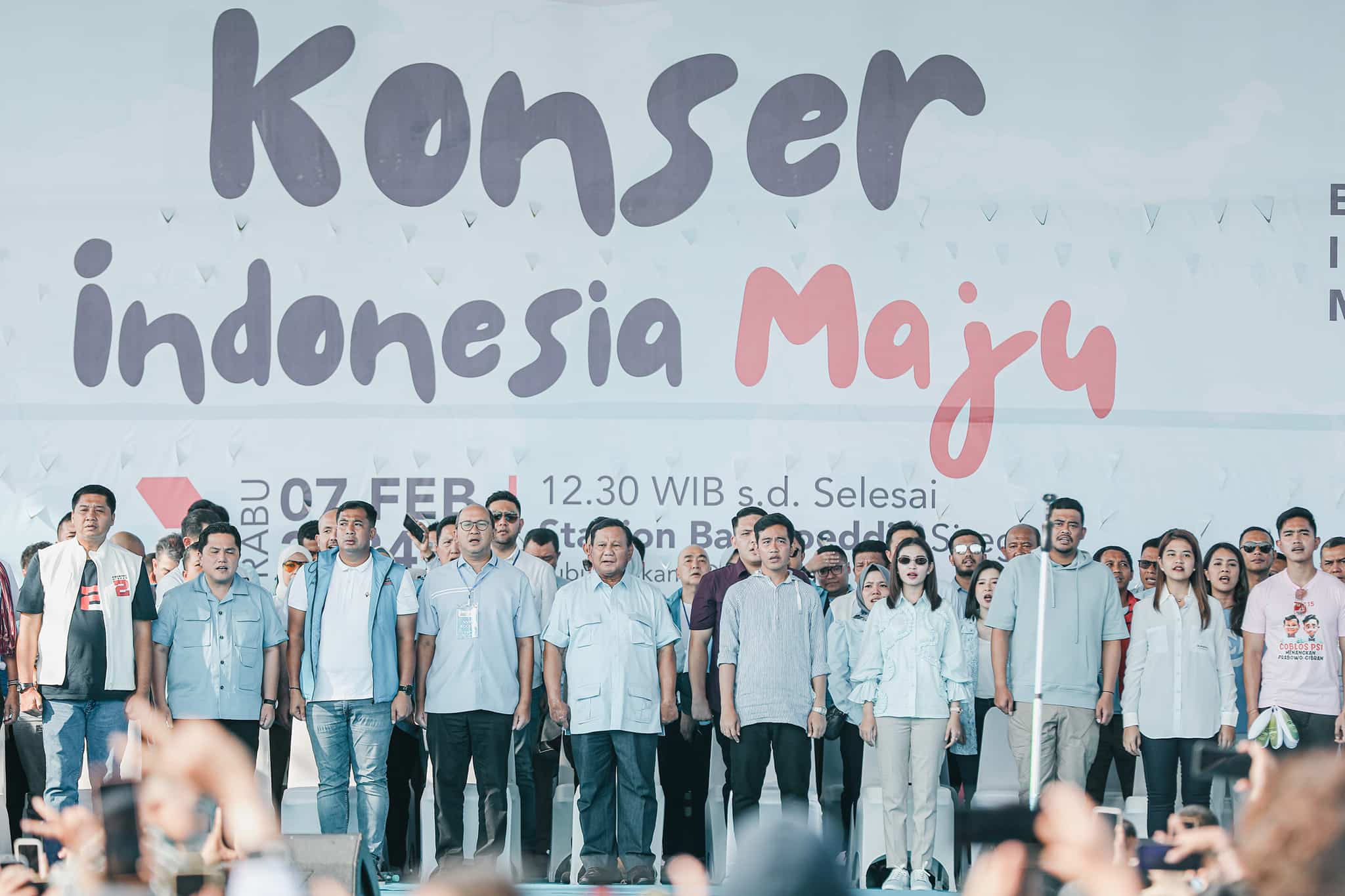 Konser Indonesi Maju di Medan, Sumatera Utara, Rabu (7/1/2024). Foto: FB Prabowo Subianto,