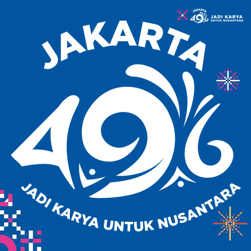 Logo HUT Jakarta ke-496