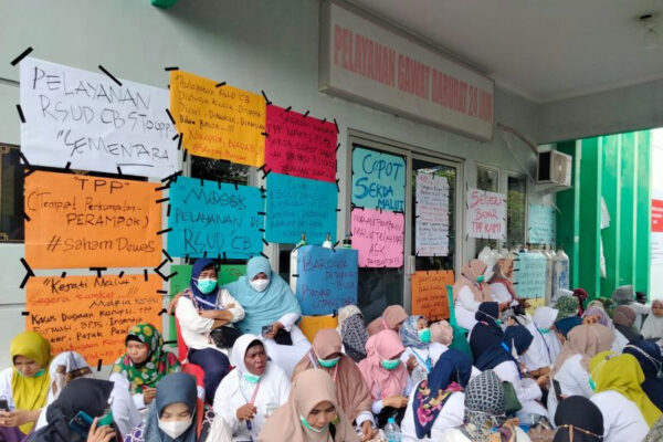 Tenaga Kesehatan RSU Chasan Boesoerie Ternate Mogok Gara-gara TPP Belum Dibayar 