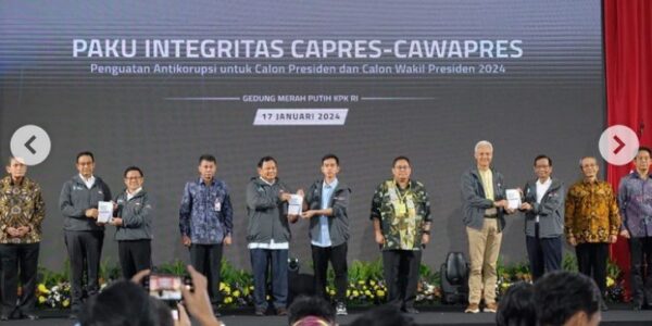 KPK Gelar PAKU Integritas, Prabowo Janji Berantas Korupsi Sampai ke Akar-akarnya