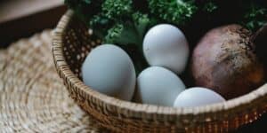 Ilustrasi Diet Keto/Photo by Klaus Nielsen: https://www.pexels.com/photo/wicker-bowl-with-fresh-eggs-beet-and-herbs-6294190/
