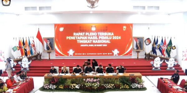 KPU Umumkan Hasil Rekapitulasi Suara Pilpres 2024, Prabowo-Gibran Menang