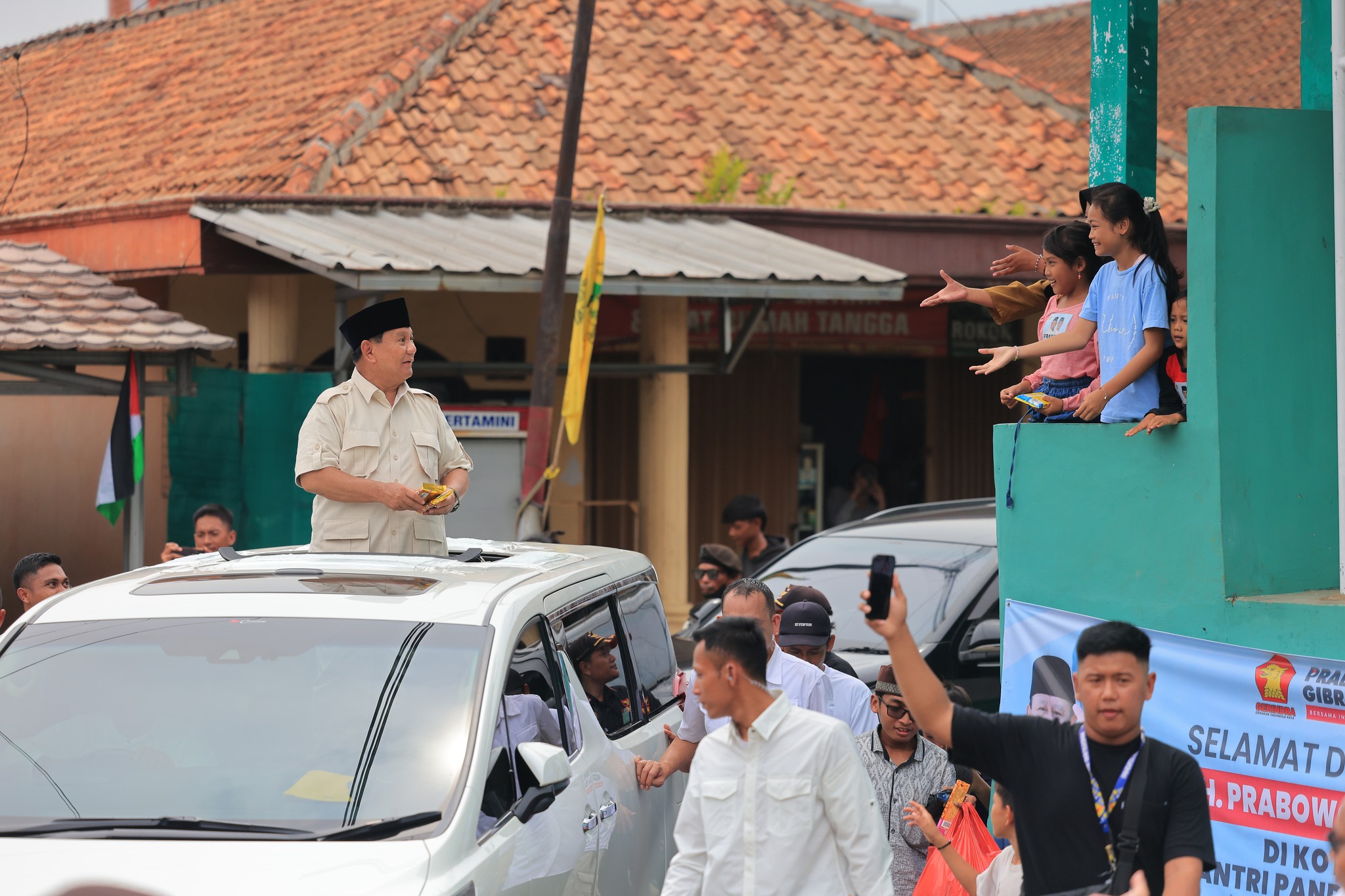 Capres RI 2024 Prabowo Subianto kampanye di Banten, Senin (4/12/2023). Foto: FB Prabowo Subianto