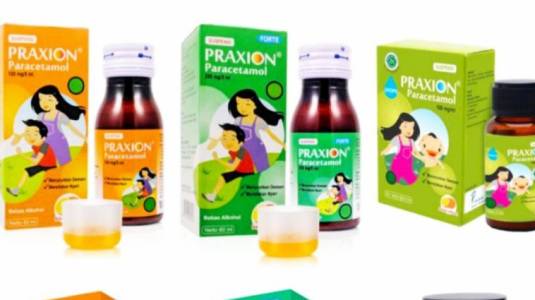 Obat sirop Praxion produksi PT Phapros aman dikonsumsi menurut BPOM. 