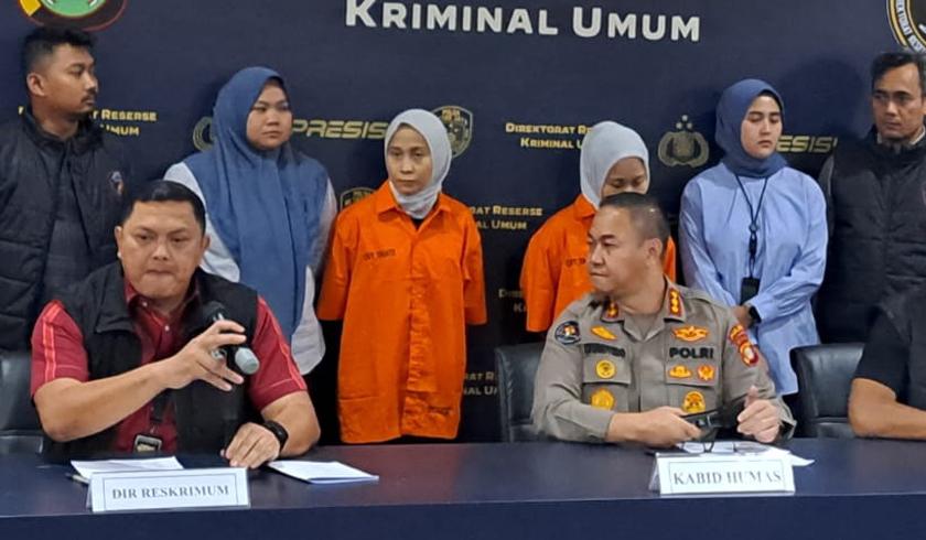 Dirkrimum Polda Metro Jaya Kombes Pol Hengki Haryadi dalam temu pers kasus Rihana dan Rihani di Jakarta, Selasa (4/7/23) lalu. Foto: Polri