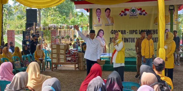 Sekjen Golkar Lodewijk dan Ketua IIPG Lampung Hadiri Kegiatan Sosial di Banyumas Pringsewu