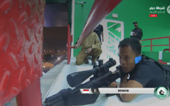Pasukan Elite Korp Brimob Indonesia Kalahkan Brasil di UAE SWAT Challenge 2024
