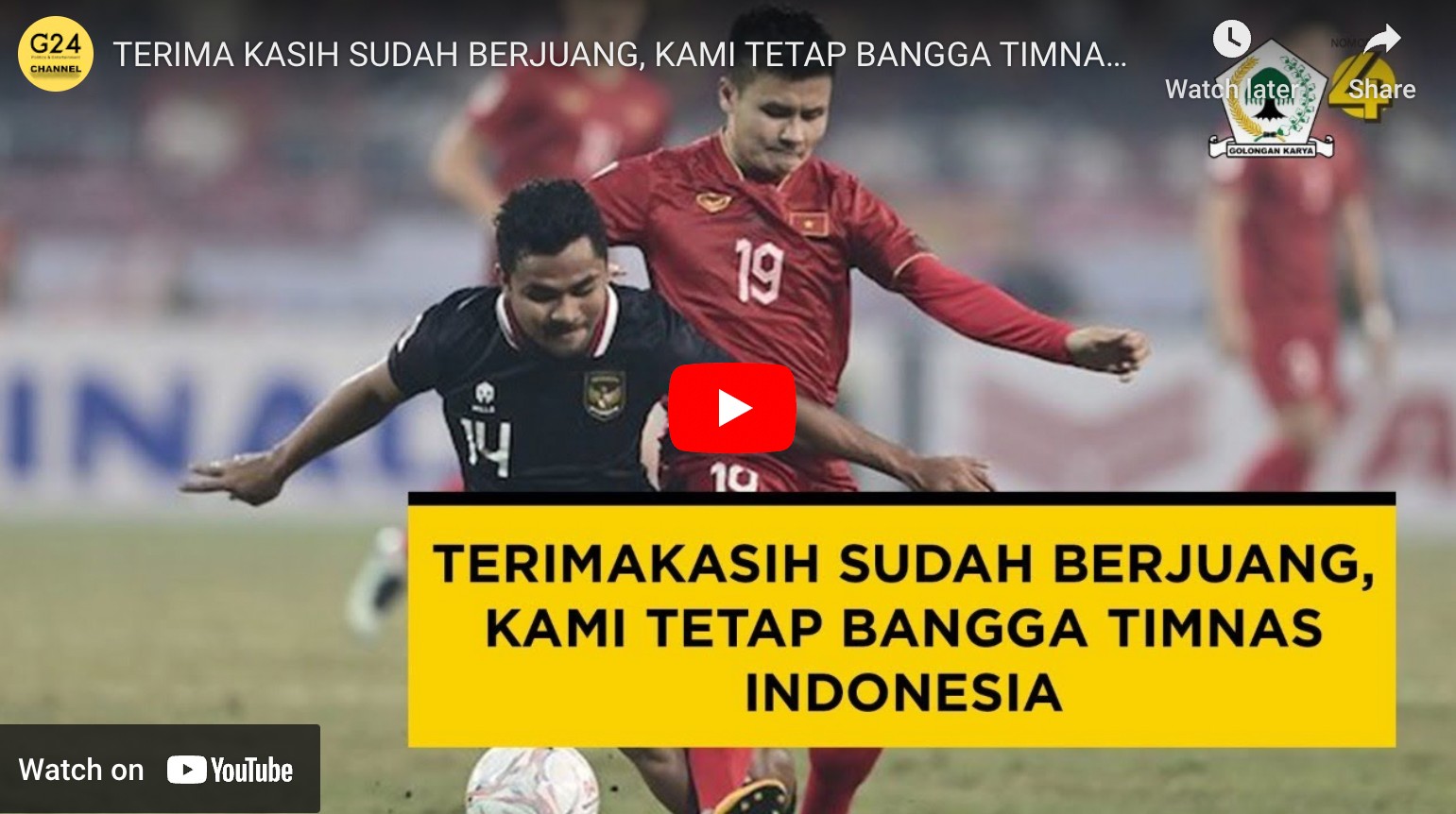 Gagal ke Final Piala AFF 2022, Timnas Indonesia Tetap Membanggakan